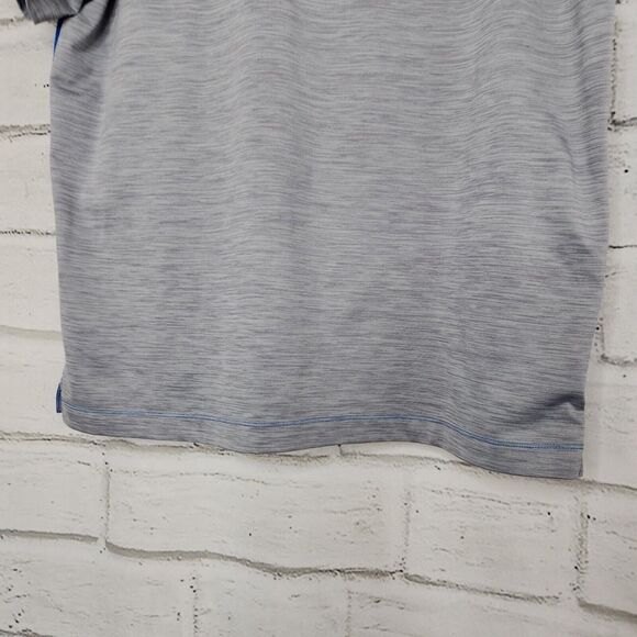 Under Armour Heat Gear Men's Gray Blue Collared Short Sleeve Polo Shirt Size L - Picture 12 of 16